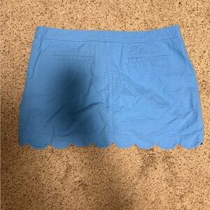 Blue Scalloped Hem Skirt- Lilly Pulitzer size 14